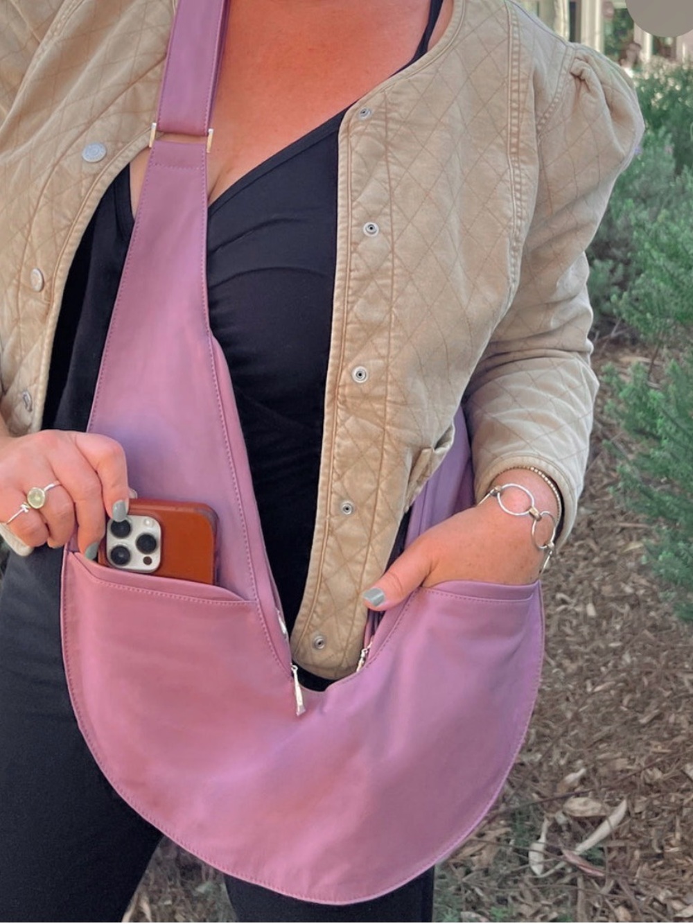 Sash Crossbody Reversible Crossbody Purse - Picture 10 of 10